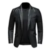 -selling Collection of leather jacket/leather jacket men's autumn winter motorcycle leather coat 5XL / faux leather PU Coat 211119