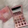 Langlebige 16-Farben-Matt-Schimmer-Lidschatten-Palette Kosmetik Augen Gepresster Puder Glatte Pigmente Wasserbeständiges Aufhellen-Lidschatten-Make-up DHL