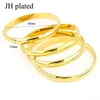 Jhuled 4 Stuks Mode Stijl Bangle Goud Kleur Voor Vrouwen Bangle Ethiopian Bangle Dubai Bruid Bruiloft Afrikaanse Party Sieraden Q0717