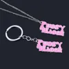 Sleutelhangers Pussy Wagon Roze Sleutelhanger Voor Vrouwen Hoge Kwaliteit Kill Bill Sleutelhangers Mode Accessoires Jewelry6571207