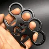 Finger Metal Tiger Brass Kcuckles Gue pour quatre doigts Arts martiaux combattant la bague de fer à main fermoir à main