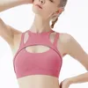Womans Samla Yoga Vest Toppar Mode Trend Seamless Skinny Short T-Shirs Kvinnlig Naken Fitness Running Sport Underkläder Stötskyddad Tshirt
