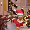 Noel Süslemeleri 1.1 M Şişme Model Dachshund Işık Ile Giymek Yuvarlak Çim Parti Dekorasyon Bahisleri Sahne Oyuncaklar