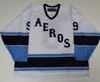 9 Gordie Howe Houston Eros Hockey Jersey Mens broderi Stitched Anpassa valfritt nummer och namntröjor