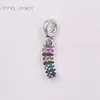 Pandora Me 링크 시리즈 Pride Dangle Charm Jewelry 925 스털링 실버 여성 사악한 판도라 팔찌 구슬 로고 에일 선물 798390NRGMX