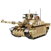 Educatief 1:28 Challenger II Main Battle Tank Model Kits Bouwstenen Bricks Militair Toy