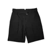 夏のイギリス人の男性のズボンの固体色のビジネスのドレスズボンカジュアルスリムフィットスーツショートパンツサイドスプリット沿いストリートウェア210527