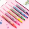 Surligneurs Deli 1pcs Couleur Fluorescent Marker Pen S731 Candy Student Graffiti Papeterie Insipide et lumineux