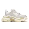 Balenciaga Triple S Des chaussures Balencaiga Balenciagas Retro Designer Shoes Mens Womens Sports Sneakers Clear Sole Brown Black Beige White Glitter Neon Green Running Trainers