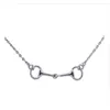 100% argento sterling 925 alta lucidatura ferro staffa collana ciondolo equestre stile cavallo 220218