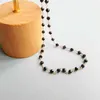 Lii Ji Genuine Black Spinel 3mm 925 Sterling Silver Gold Plated Handmade Delicate Neckalce 45cm For Gift