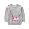 Kleine Maangen Meisjes Sweatshirts Fleece Warm Winter Kinderkleding Dot Witte Baby Hoodies Kleding voor Kinderen 211110