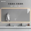 Mirrors Smart Mirror Touch Screen Wallmountedhuman Body Induction Bathroom With Lamp Toilet Defogging Oval