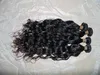 Gratis Sheddings Franska Curl Pixie Vågor 4 Bundlar / Parti 100% 12a Burmese Virgin Raw Hairs Bouncy Weave