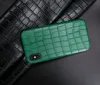 Crocodile Pattern PU кожи простые чехлы для телефона для iPhone 12 Mini 11 Pro XR XS MAX X 8 7 плюс противоударный защита от падения мягкая кожи защитная роскошь дизайнерский чехол