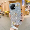 Coque papillon à paillettes pour Xiaomi, compatible modèles Redmi Mi 10, 11 Lite, POCO X3 Pro, F3, Redmi Note 10Pro, 10S, 9, souple