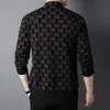 디자이너 남자 스웨터 탑 블랙 울 코튼 럭셔리 브랜드 패션 니트 스웨터 가디건 캐주얼 모직 일본 코트 재킷