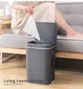 16L Smart Trash Can Automatisk Sensor Dustbin Kök Badrum Skräp Bucket Intelligent Electric SmartWaste Bins 211222