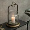 Candle Houders Nordic Vintage Smeedijzeren Houder Glas Outdoor Winddicht Kandelaar Tafel Centerpieces Candelabros Room Decor Ah50ch