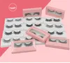 Cílios falsos 3D Faux Mink Natural Natural Eyelashes Olho Longo Eye Lashes Extensão Ferramentas de Maquiagem Wispy