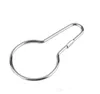 Other Bath Toilet Supplies 1000pcs New Stainless steel Chrome Plated Shower Bath Bathroom Curtain Rings Clip Easy Glide Hooks SN4409