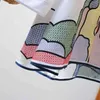 VANOVICH 3四半期スリーブ夏の女性のシャツ刺繍Pluzサイズ野生のカジュアルカーディガン服210615