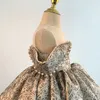 Śliczne sukienki z kwiatami na wesele spaghetti koronkowe kwieciste aplikacje Współziarowe spódnice z koralikami dziewczyny