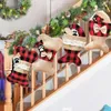 Meias de Natal Saco de Presente Fishbone Árvore Xmas Pingente Lattice Lareira Ornaments Kids Bedside Holiday Products