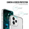 Premium SPACE Transparent Rugged Phone Cases Clear Shockproof Cover For iPhone 12 Pro Max 11 XR X 6 7 8 Plus Samsung S21 ULTRA S20