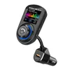 Bluetooth Car Kit FM Transmissor Handsfree QC 3.0 USB Phone Carregador Sem Fio Áudio Radio Receptor MP3 Player Suporte TF Cartão U disco