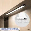 Luz de armario recargable USB de brillo ultra delgado para el hogar de 23 cm 40 cm Sensor de movimiento inalámbrico LED bajo la iluminación del gabinete271G