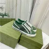 Tennis 1977 Multicolor Print Sneaker Green and red Web stripe shoe Luxurys Low-Top Lace Up Classic Cellulose Grid sneakers Designers Casual Shoes