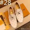 A1 21SS Luxe Hommes Pois Chaussures Pointu Toe Mens Formelle Chaussure Marron Élégant Simple Costume Gentleman Mocassins Appartements En Cuir Taille 38-46