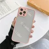 L Luxury Designer Fashion Telefonfodral för iPhone 12 13 14 15 Pro Max 15 14 Plus 15Promax X XS XSMAX XR Clear Hard Case Socktillverkande Transparent Shell Skin Känsla utan halkskydd