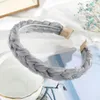 Mesh Braided Headband Cross Twist Headwear Fashion Girls Non-Slip Hair Bands Women Solid Color Bezel Hair Accessories