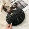 Midjeväskor Kvinnors Fanny Pack Luxury Tjock Chain Shoulder Crossbody Chest 2021 Fashion Lady Läder Belt Bag Designer Brand301G