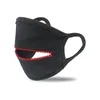 2021 New Black zipper mask 2-layer cotton breathable adult men women anti-dust and warm cycling masks