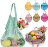 Borse per la spesa Borse Shopper Tote Mesh Net Woven Cotton Bags String Riutilizzabile Fruit Storage Bag Borsa-Riutilizzabile Home Storage-Bag SN4484