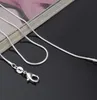 Sieraden Overige accessoires 1MM 1624 inches 925 Sterling Zilver Slangenketting Mode Slangenkettingen4217772