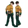 Costumes Aquaman pour enfants Costumes d'Halloween pour enfants garçons Costumes de super-héros éponge musculaire Aquama Cosplay robe de soirée combinaisons Q0910