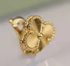V goud materiaal Luxe kwaliteit 15 cm bloem clip oorbel vrouwen bruiloft sieraden gift hebben speciale stempel WEB 1275959769