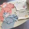Simpatico modello di elefante Pagliaccetti per bambini Tutine T-shirt Ragazze Ragazzi Pagliaccetto per bambini Tute a maniche corte per bambini4265626
