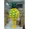 Costume da mascotte professionale di ananas Vestito da festa di Natale di Halloween Vestito da personaggio dei cartoni animati di frutta Vestito da carnevale unisex per adulti