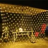 Struny rok Christmas Led Lights Netto Curtain Garland 6x3 / 3x2m String Fairy Light Dekoracyjne Outdoor Indoor Home Ślubne Dekoracje