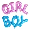 Boy Girl Palloncini in lamina di alluminio Decor Baby Shower Decorazioni per feste di compleanno Kids Gender Reveal Balloon Lettere colorate a forma di KKB6973