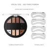 Sfr Color Brow Contour Kit, Eyebrow Enhancers Collection: 14pcs Eyebrows Makeup Palette Set 8 Eyebrows Powder, 4 Eyebrow Stencils, Spoolie/Brush Duo, Pencil