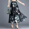 التنانير 2022 صيف امرأة تشيفون تنورة طويلة الأزياء 8 ألوان زهرة بوهيميا شاطئ الطراز رقصة أنثى المظلة الأنيقة