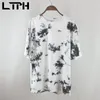 Loose soft Tie-dye women t-shirt Plus Size Clothes shirts thin O-Neck harajuku streetwear casual shirt tops Summer 210427