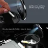 Avtagbar rökfri Auto Car Ashtray Holder med LED-indikator Ljus Universal Bil Styling Tillbehör Inredning