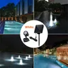 Lumières solaires de paysage de tache sous-marine de LED IP68 Lampe de piscine d'étang de fontaine de jardin - lumière blanche froide